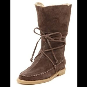 Jack Rogers Fur lined Moccasin Boots Size 8